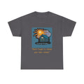 T-Shirt — Cottage Studio Sunset Graphic Tee with 'Don't forget to release your inner artisan' Text