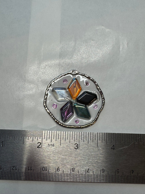 3D IRIDESCENT MULTI COLOR PENDANT